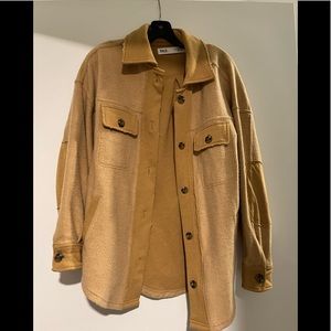 BKE Washed Fleece Shacket - like new